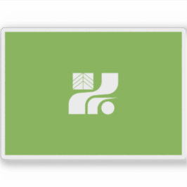 Vlag van de prefectuur Tochigi, Japan Sticker