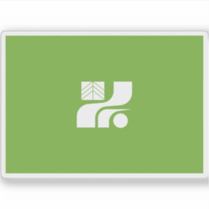 Vlag van de prefectuur Tochigi, Japan Sticker