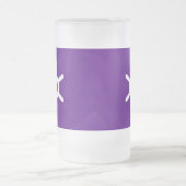 Vlag van de prefectuur Tokio, Japan Frosted Glass  Matglas Bierpul (Center)