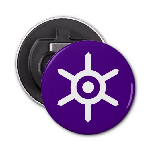 Vlag van de prefectuur Tokio, Japanse Bottelopener Button Flesopener (Voorkant)