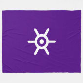Vlag van de prefectuur Tokyo, Japan Fleece Blanket Deken (Voorkant (Horizontaal))