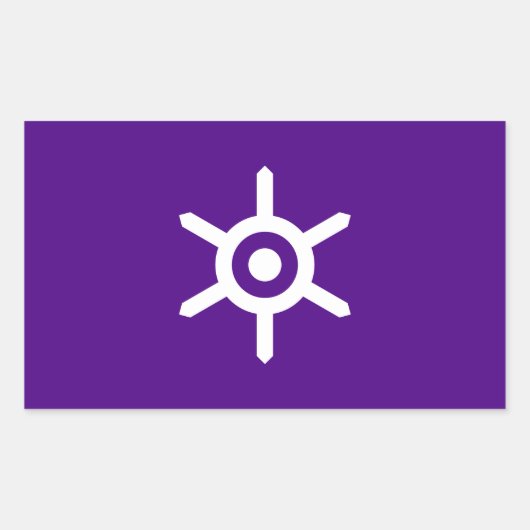 Vlag van de prefectuur Tokyo, Japan Rechthoekige Sticker (Voorkant)