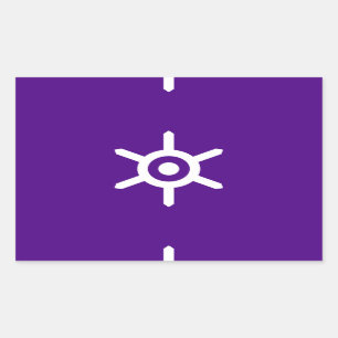 Vlag van de prefectuur Tokyo, Japan Rechthoekige Sticker