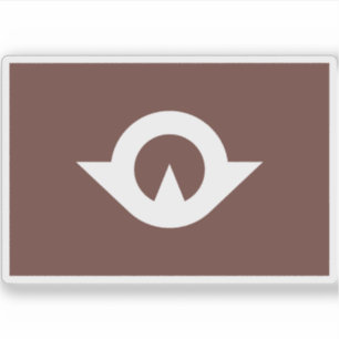 Vlag van de prefectuur Yamaguchi, Japan Sticker