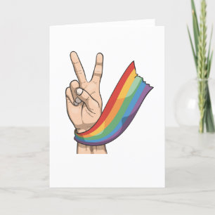 vlag van de PRIDE-regenboog Bedankkaart