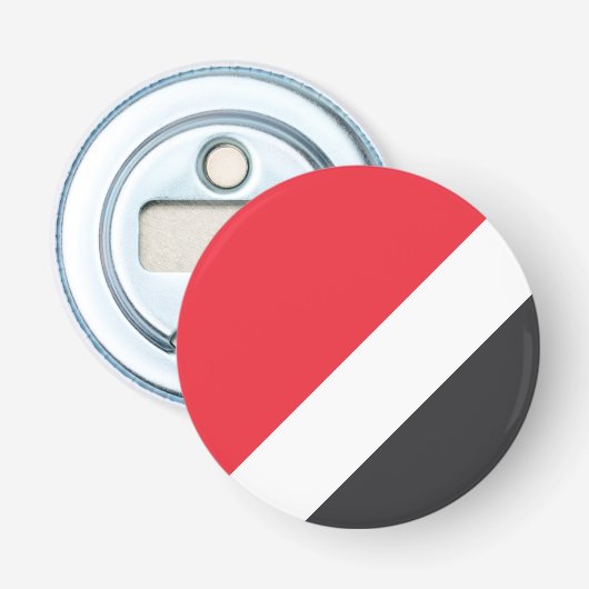 Vlag van de Principality of Sealand Button Flesopener (Voorkant)