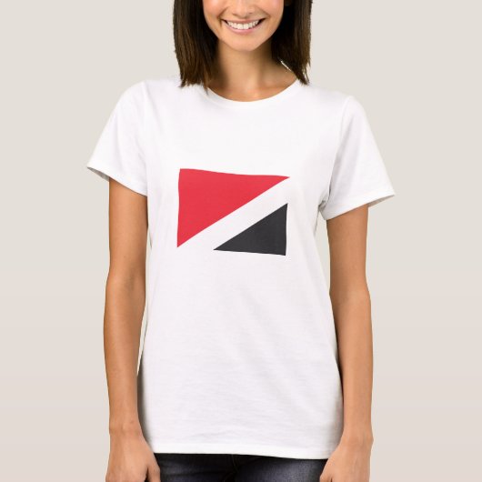 Vlag van de Principality of Sealand T-shirt (Voorkant)