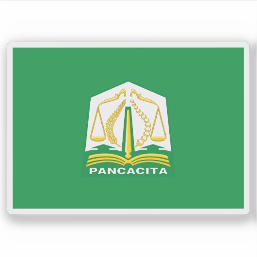 Vlag van de provincie Atjeh, Indonesië Sticker (Voorkant)