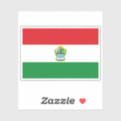 Vlag van de provincie Azángaro, Peru Sticker (Vel)