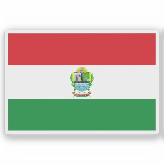 Vlag van de provincie Azángaro, Peru Sticker (Voorkant)