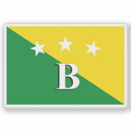 Vlag van de provincie Bocasdel Toro, Panama Sticker