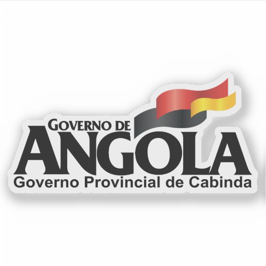 Vlag van de provincie Cabinda in Angola Sticker (Voorkant)