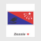 Vlag van de provincie Central, Papoea-Nieuw-Guinea Sticker (Vel)