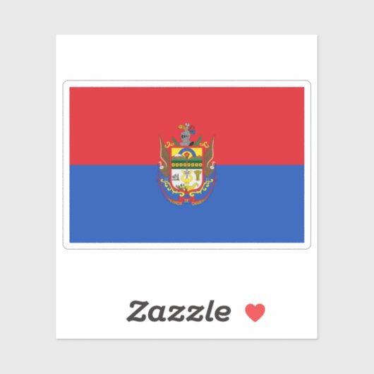 Vlag van de provincie Chimborazo, Ecuador Sticker (Vel)