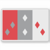 Vlag van de provincie Coclé, Panama Sticker (Voorkant)