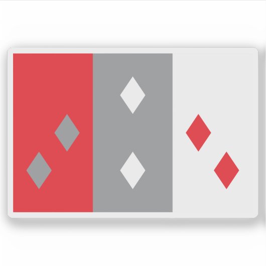 Vlag van de provincie Coclé, Panama Sticker (Voorkant)