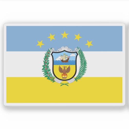 Vlag van de provincie Colón, Panama Sticker (Voorkant)