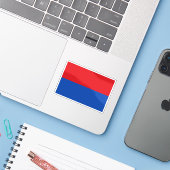 Vlag van de provincie Cotopaxi, Ecuador Sticker (Laptop met iPhone)