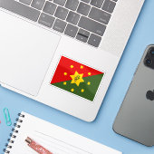 Vlag van de provincie Eastern Highlands, Papoea-Ni Sticker (Laptop met iPhone)