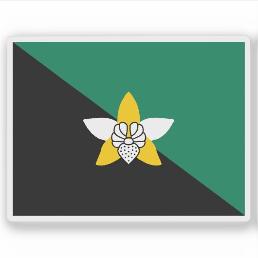 Vlag van de provincie Enga, Papoea-Nieuw-Guinea Sticker (Voorkant)