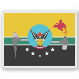 Vlag van de provincie Hela, Papoea-Nieuw-Guinea Sticker
