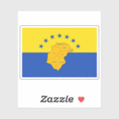 Vlag van de provincie Herrera, Panama Sticker (Vel)