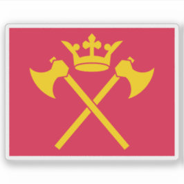 Vlag van de provincie Hordaland, Noorwegen Sticker