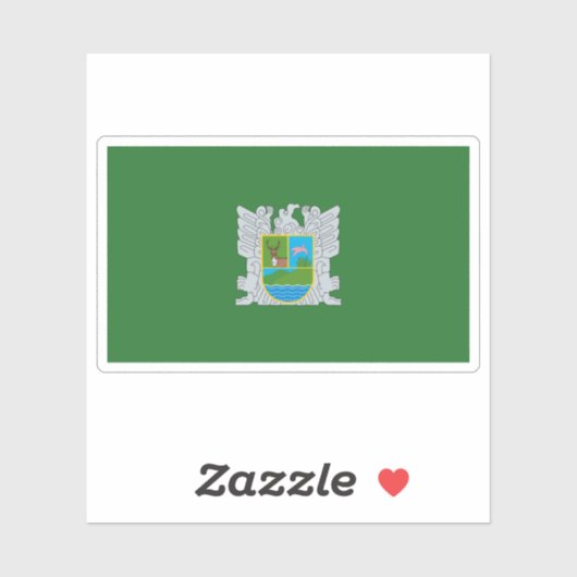 Vlag van de provincie Huari, Peru Sticker (Vel)