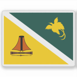 Vlag van de provincie Jiwaka, Papoea-Nieuw-Guinea Sticker
