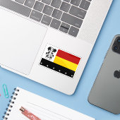 Vlag van de provincie Madang, Papoea-Nieuw-Guinea Sticker (Laptop met iPhone)