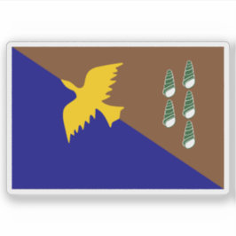 Vlag van de provincie Manus, Papoea-Nieuw-Guinea Sticker