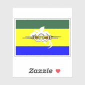 Vlag van de provincie Morobe, Papoea-Nieuw-Guinea Sticker (Vel)