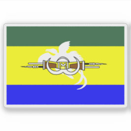Vlag van de provincie Morobe, Papoea-Nieuw-Guinea Sticker