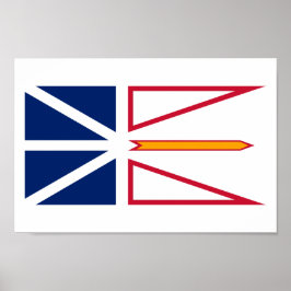 Vlag van de provincie Newfoundland en Labrador Poster