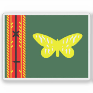 Vlag van de provincie Oro, Papoea-Nieuw-Guinea Sticker