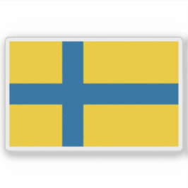 Vlag van de provincie Östergötland, Zweden Sticker