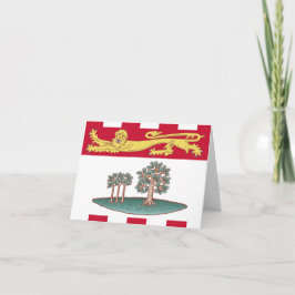 Vlag van de provincie Prince Edward Island Kaart