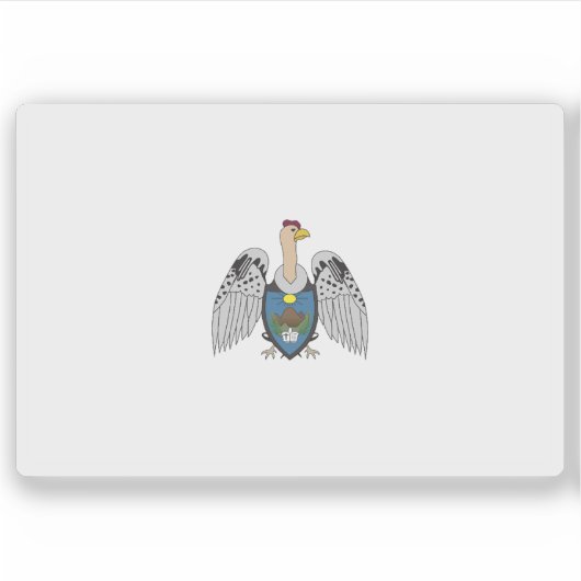 Vlag van de provincie Santiago de Chuco, Peru Sticker (Voorkant)