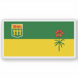 Vlag van de provincie Saskatchewan, Canada Sticker