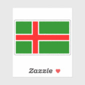 Vlag van de provincie Småland, Zweden Sticker (Vel)