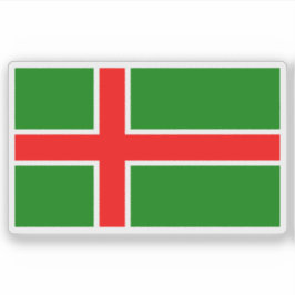 Vlag van de provincie Småland, Zweden Sticker
