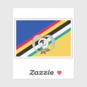 Vlag van de provincie Torba, Vanuatu Sticker (Vel)