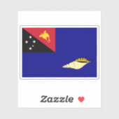 Vlag van de provincie West-Nieuw-Brittannië, Papoe Sticker (Vel)