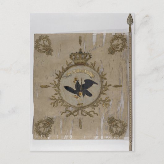 Vlag van de Pruisische infanterie Briefkaart (Voorkant)