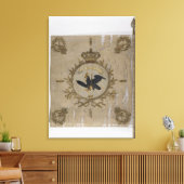 Vlag van de Pruisische infanterie Canvas Afdruk (Insitu (Woonkamer))