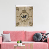 Vlag van de Pruisische infanterie Canvas Afdruk (Insitu (Woonkamer))
