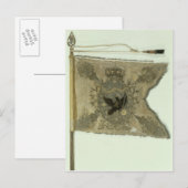 Vlag van de Pruisische infanterie onder Frederick Briefkaart (Voorkant / Achterkant)