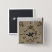 Vlag van de Pruisische infanterie Vierkante Button 5,1 Cm (Voorkant /achterkant)