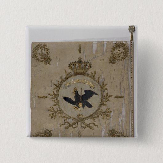 Vlag van de Pruisische infanterie Vierkante Button 5,1 Cm (Voorkant)