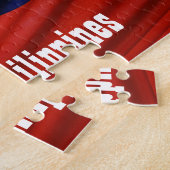 Vlag van de puzzel op de Filipijnen Legpuzzel (Zijkant)